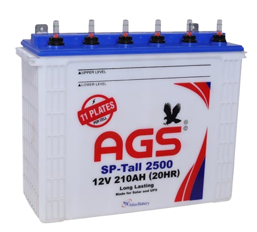 AGS SP-Tall2500 Tall Tubler Battery | AGS 12V/210AH (20HR) Tall Tubler Battery
